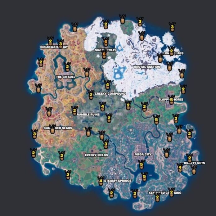 Fortnite Chapter Saison Emplacements Des Spots De P Che Talkesport