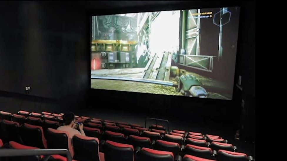 Gamers can now rent Movie Theater Screens to play games