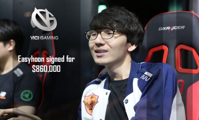 Vici Gaming signs a $860,000 deal with Easyhoon