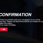 NBA 2K Error Code 727e66ac