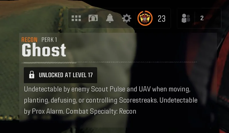 COD Black Op 6 Ghost Perk Locked Bug