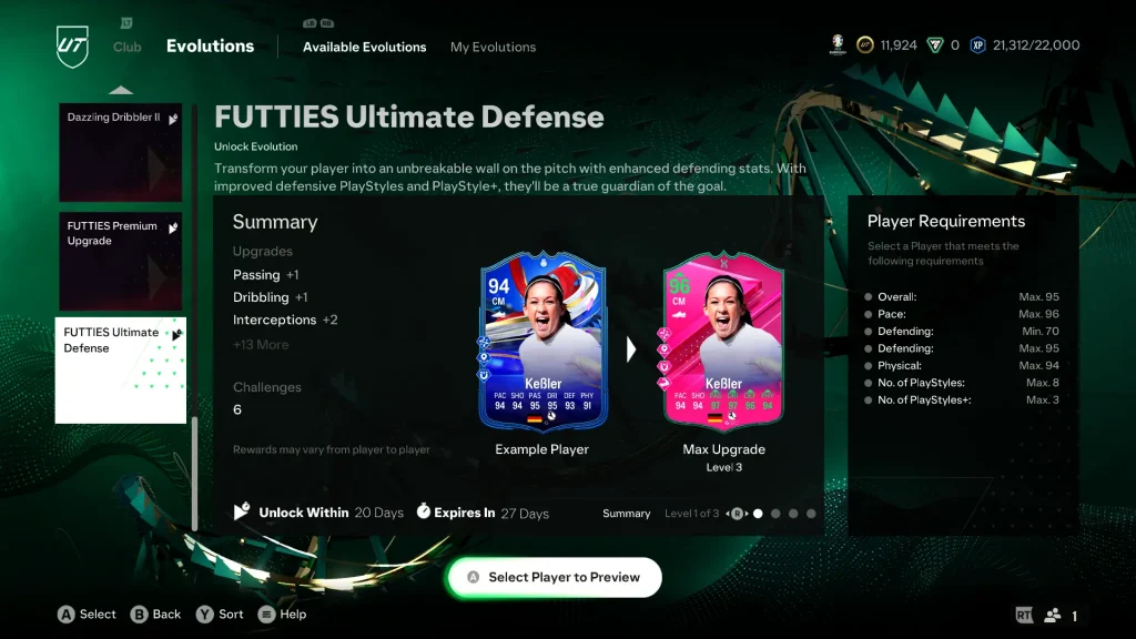 EA FC 24 FUTTIES Ultimate Defense Evolution