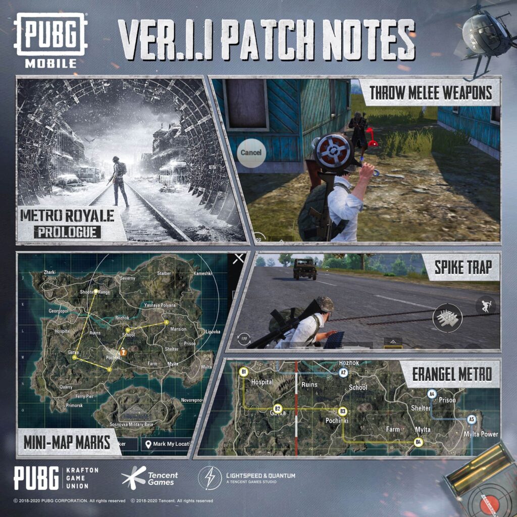 PUBG Mobile 1.1 Update