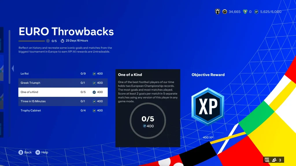 Euro Throwbacks Objectives in EA FC 24