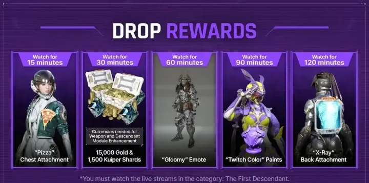 First Descendant Twitch Drops