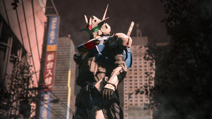 Call of Duty Gundam Collaboration: RX-78-2 Gundam operator skin with weapon attachments and emblem
