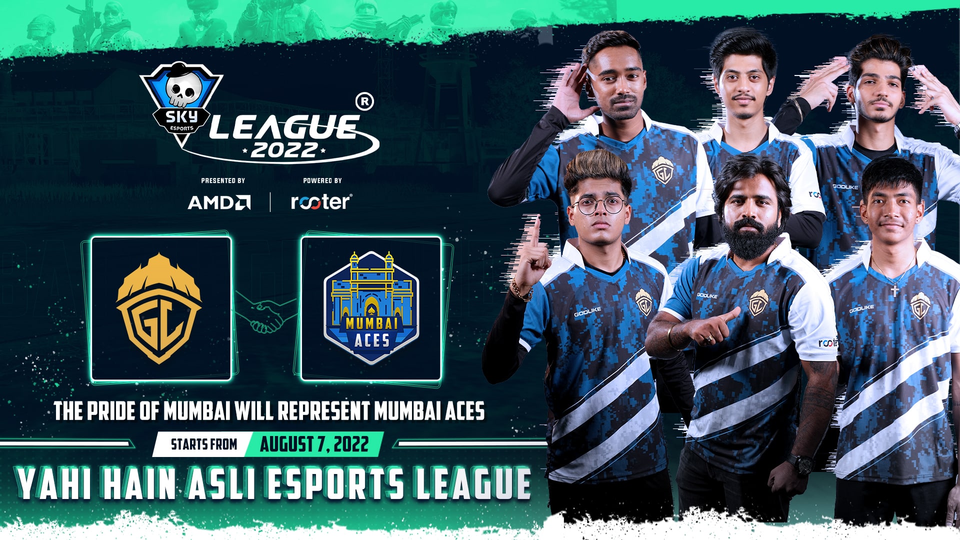 GodLike Esports will represent Mumbai Aces in BGMI Skyesports League 2022