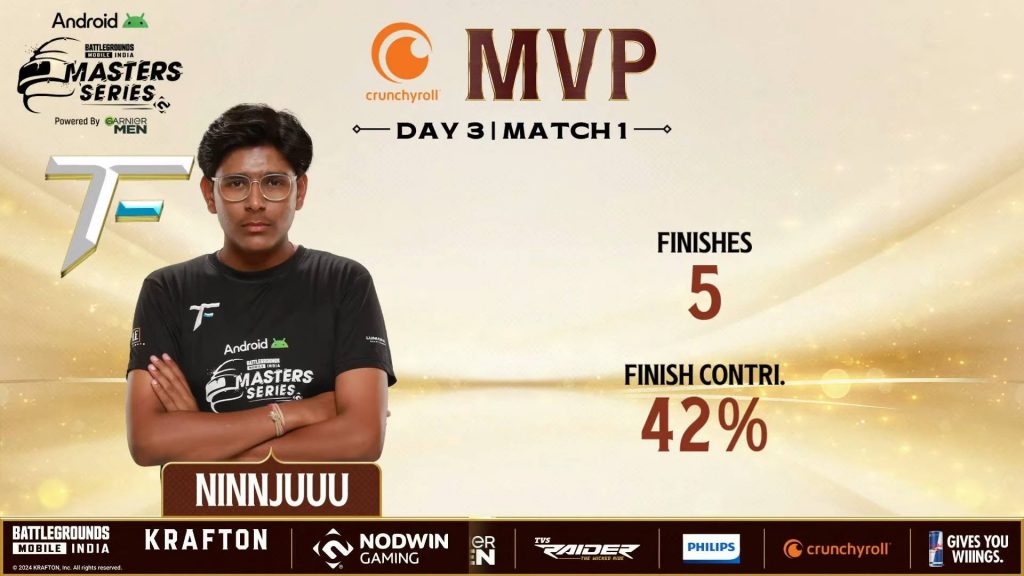 BGMS Season 3 Survival Week Day 3 Match 1 MVP