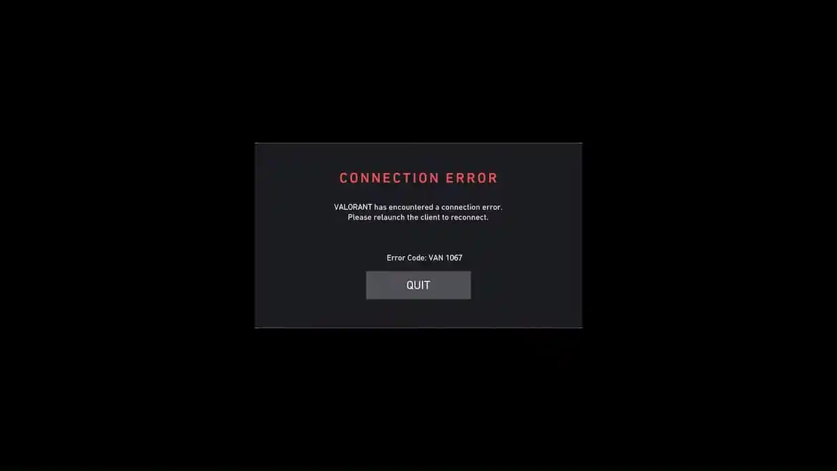 How To Fix VAN 1067 Error in Valorant