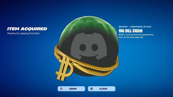 How to Get Fortnite Big Dill Chain Avatar Decoration in Discord