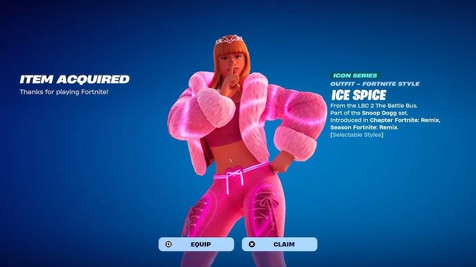 Ice Spice Skin Fortnite