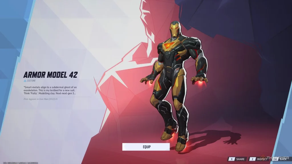 Iron Man Armor Model 42 Skin in Marvel Rivals