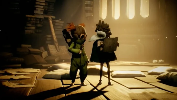 Promotional image of Little Nightmares III showing a shadowy, eerie game environment, symbolizing the anticipated 2025 release