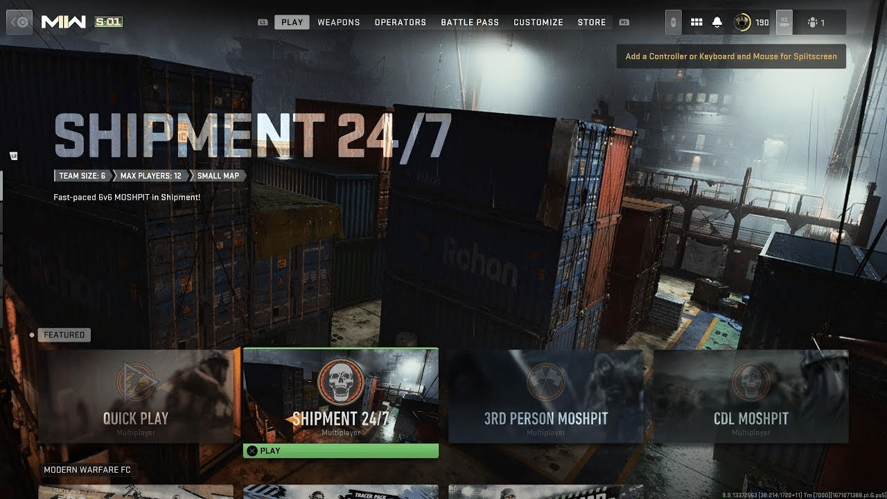 Modern Warfare 2 Shipment 24/7 Playlist Removed When Is It Coming Back