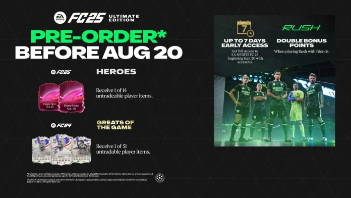 Pre-order Bonuses in EA FC 25