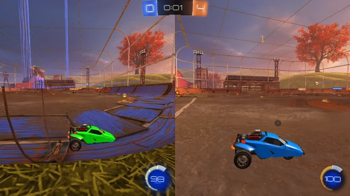 Rocket League split screen