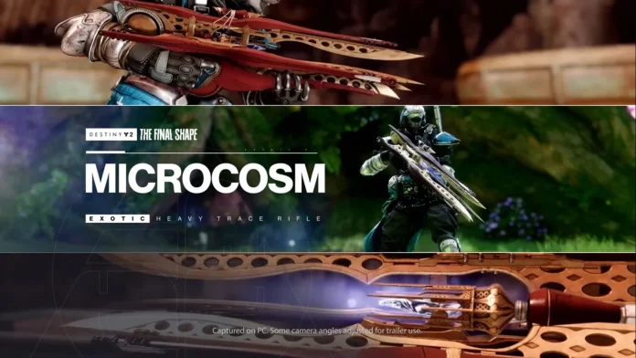 Destiny 2 The Final Shape expansion Microcosm trace rifle gameplay