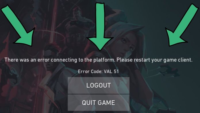 Valorant error message screen showing 