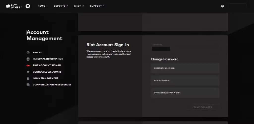 Valorant Account Password