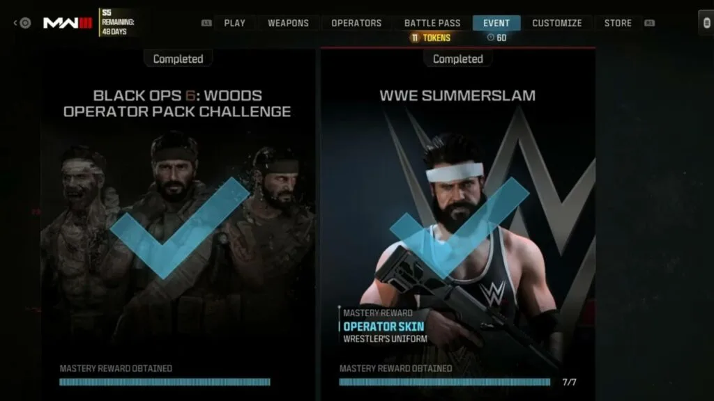 WWE Summerslam Rewards MW3