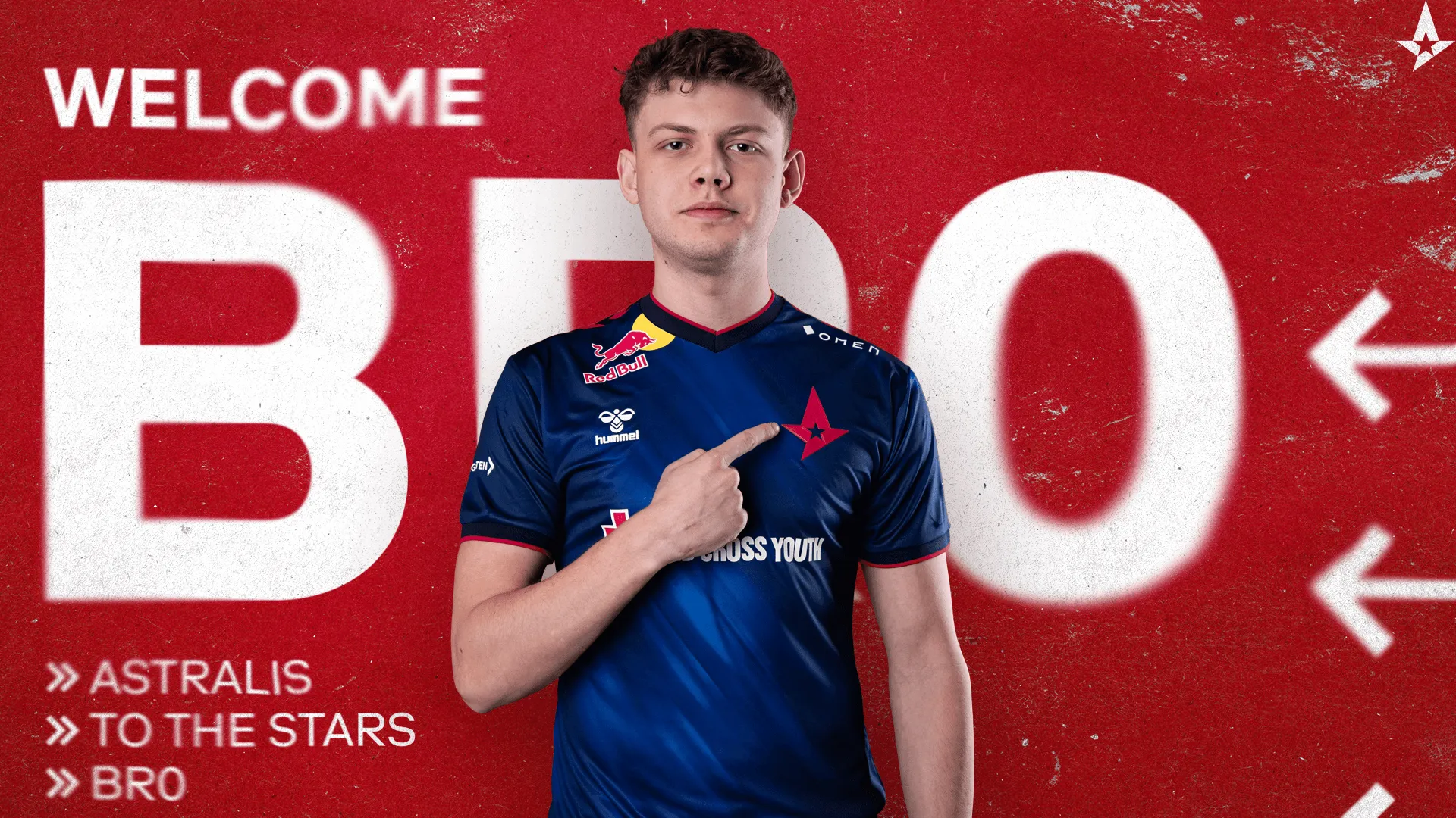 Image of br0 in an Astralis jersey: br0 rejoins Astralis after successful stints with Astralis Talent and Monte.