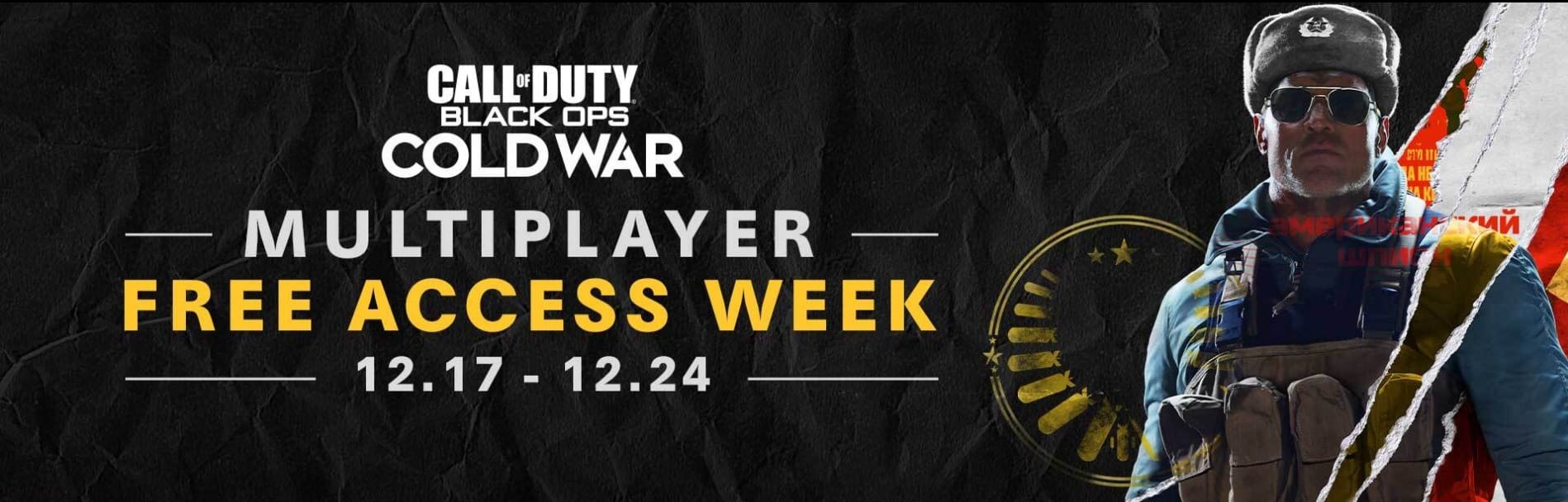 Call Of Duty Black Ops Cold War Free Access Multiplayer Week Starts Today