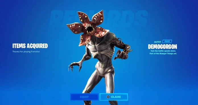 demogorgon fortnite skin