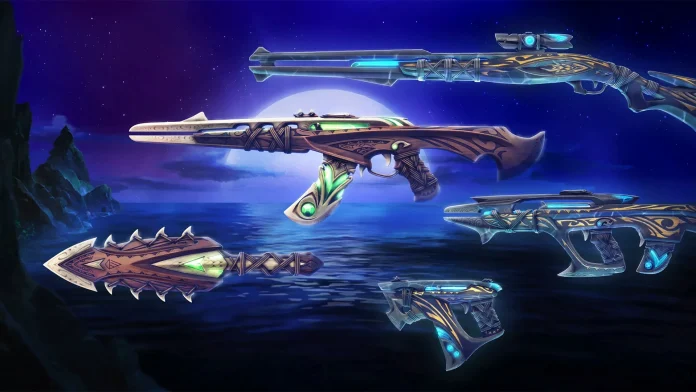 VALORANT Holomoku Bundle with sea-inspired Outlaw skin and nautical-themed weapons