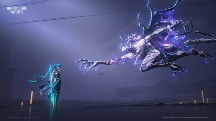Screenshot of Wuthering Waves gameplay showing the daily reset timer and available resources to farm