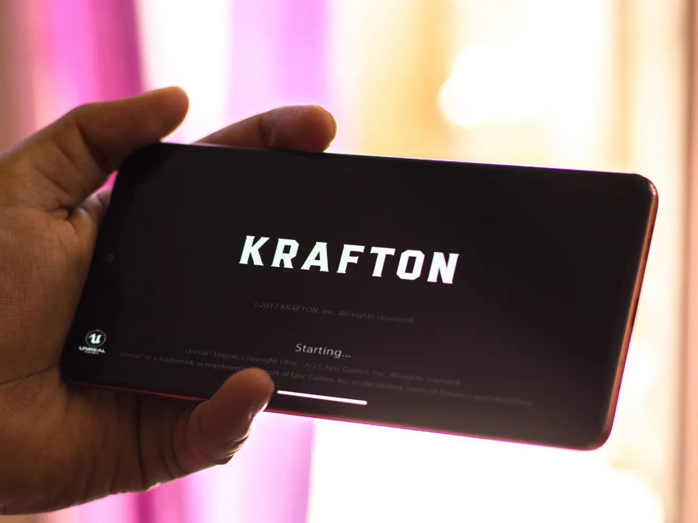 krafton on a opening screen