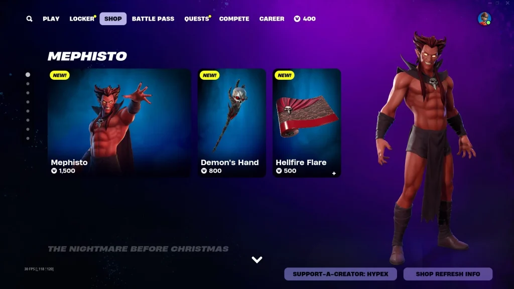 mephisto skin fortnite