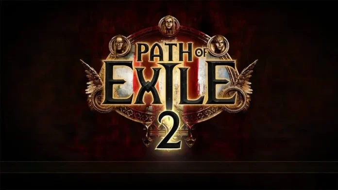 Official logo for Path of Exile 2, featuring ornate golden and metallic designs with ancient faces and wings, against a dark background, used as the featured image for a video detailing the full release date, expected timeline, features, and free-to-play model of the game.