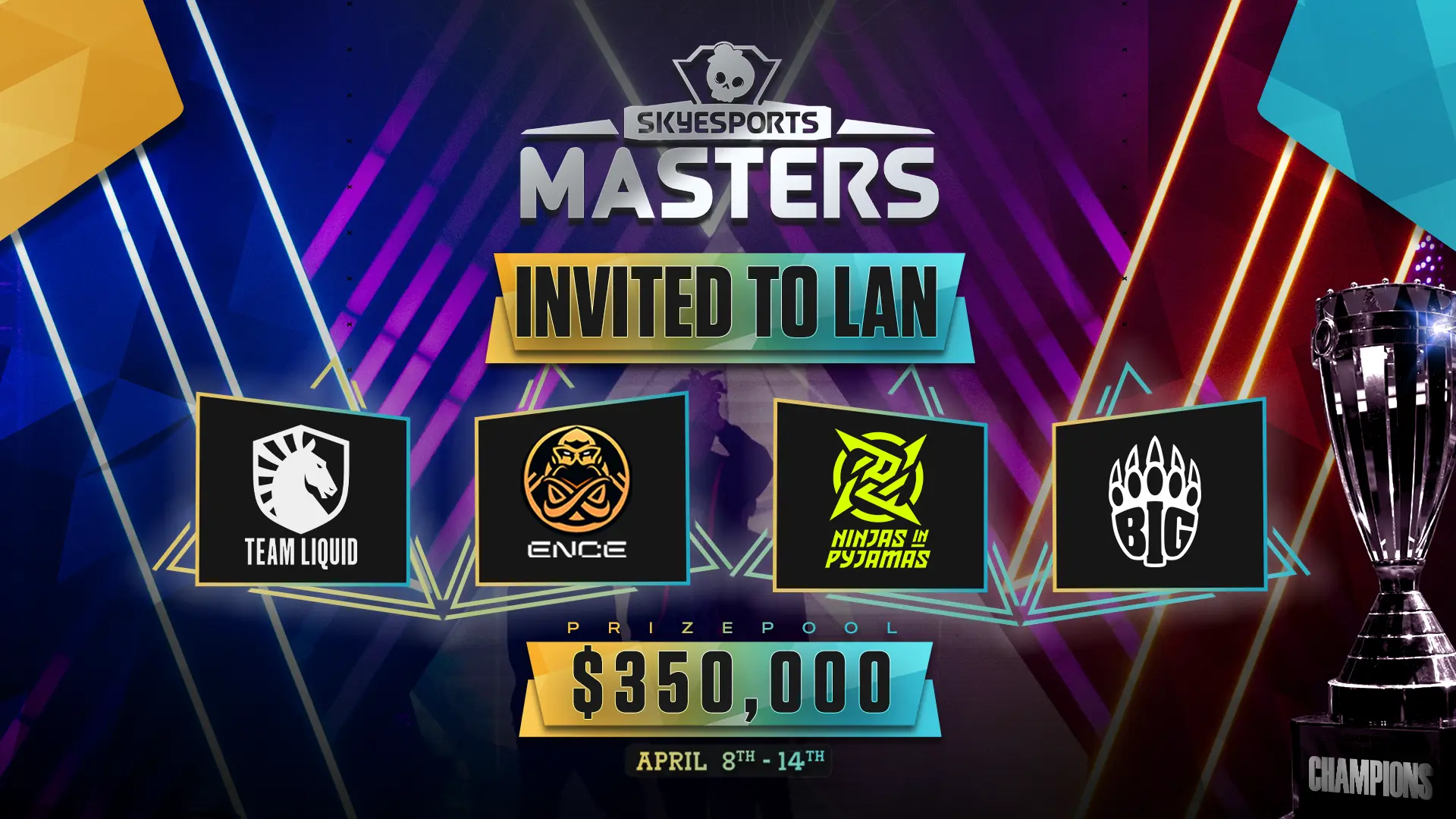 ENCE, Team Liquid, NiP, and BIG battle for $350,000 prize pool in Skyesports Masters 2024 CS2 tournament