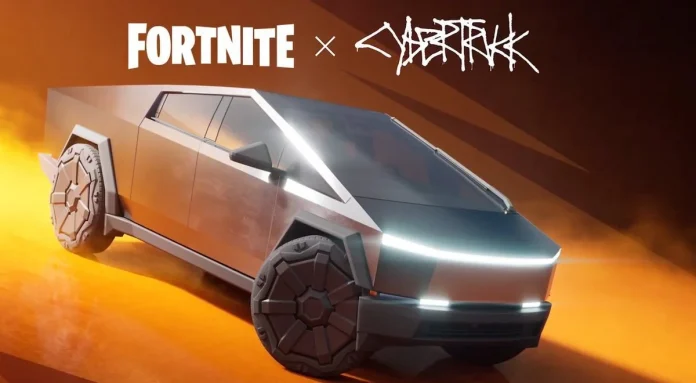 tesla cybertruck fortnite