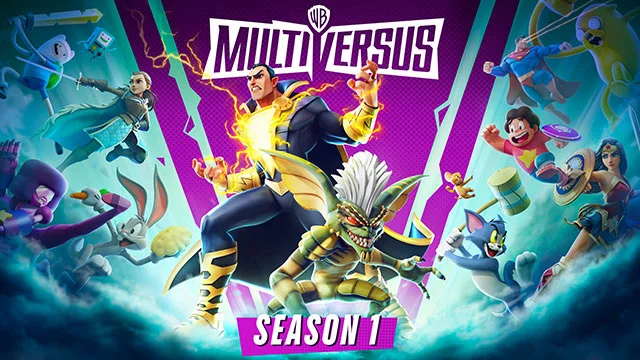 Multiversus Season One Battle Pass Rewards featuring Jason Voorhees and other exclusive items