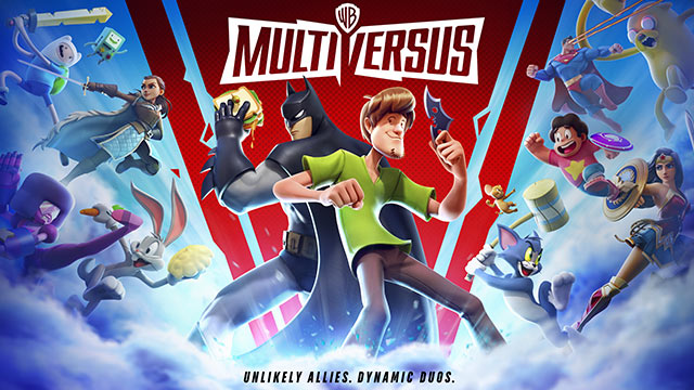 Multiversus game characters celebrating rewards with Twitch Drops